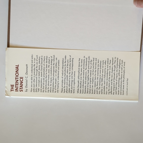 The Intentional Stance - Daniel C. Dennett 1987 - Picture 4 of 12